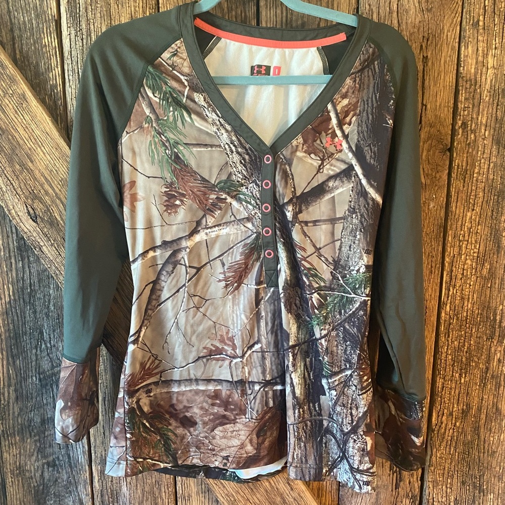 Camo long underwear top